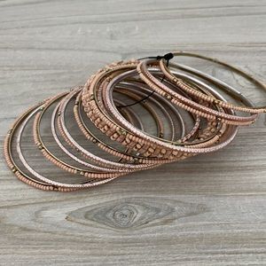 New pink and gold bangles